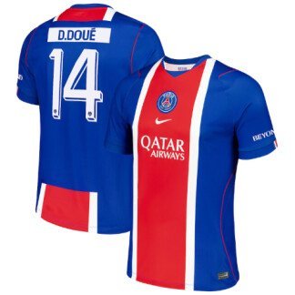 D. Doué PSG 26/27 Home Jersey (Cup printing)