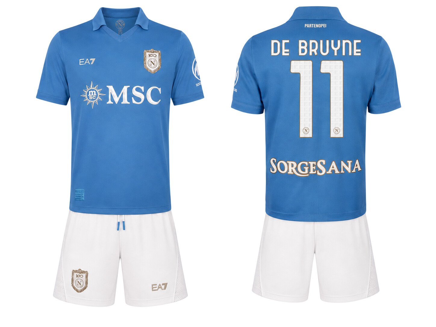 De Bruyne SSC Napoli 2627 Home Kids Kit