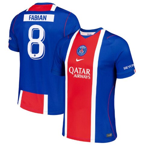 Fabian PSG 2627 Home Jersey (Cup printing)