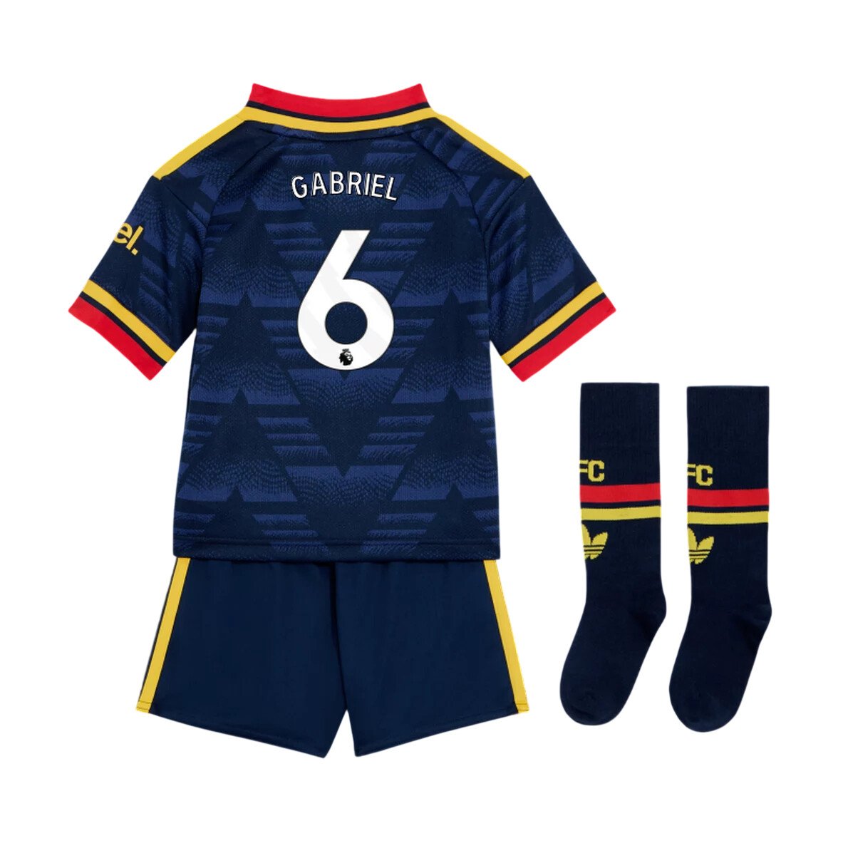 Gabriel Arsenal 2627 Away Kids Kit-