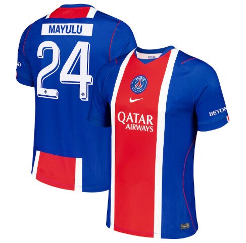 Mayulu PSG 2627 Home Jersey (Cup printing)