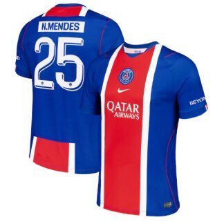N. Mendes PSG 26/27 Home Jersey (Cup printing)