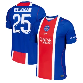 N. Mendes PSG 26/27 Home Jersey (Cup printing)