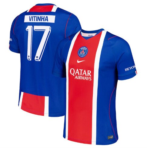 Vitinha PSG 2627 Home Jersey (Cup printing)