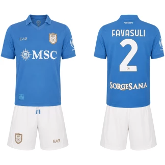 Favasuli SSC Napoli 26/27 Home Kids Kit