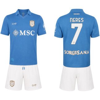 Neres SSC Napoli 26/27 Home Kids Kit