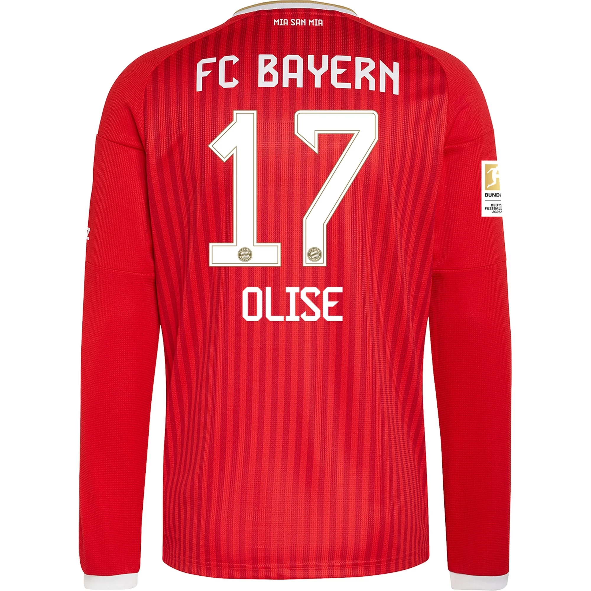 Olise Bayern Munich 2627 Home Long Sleeve Jersey