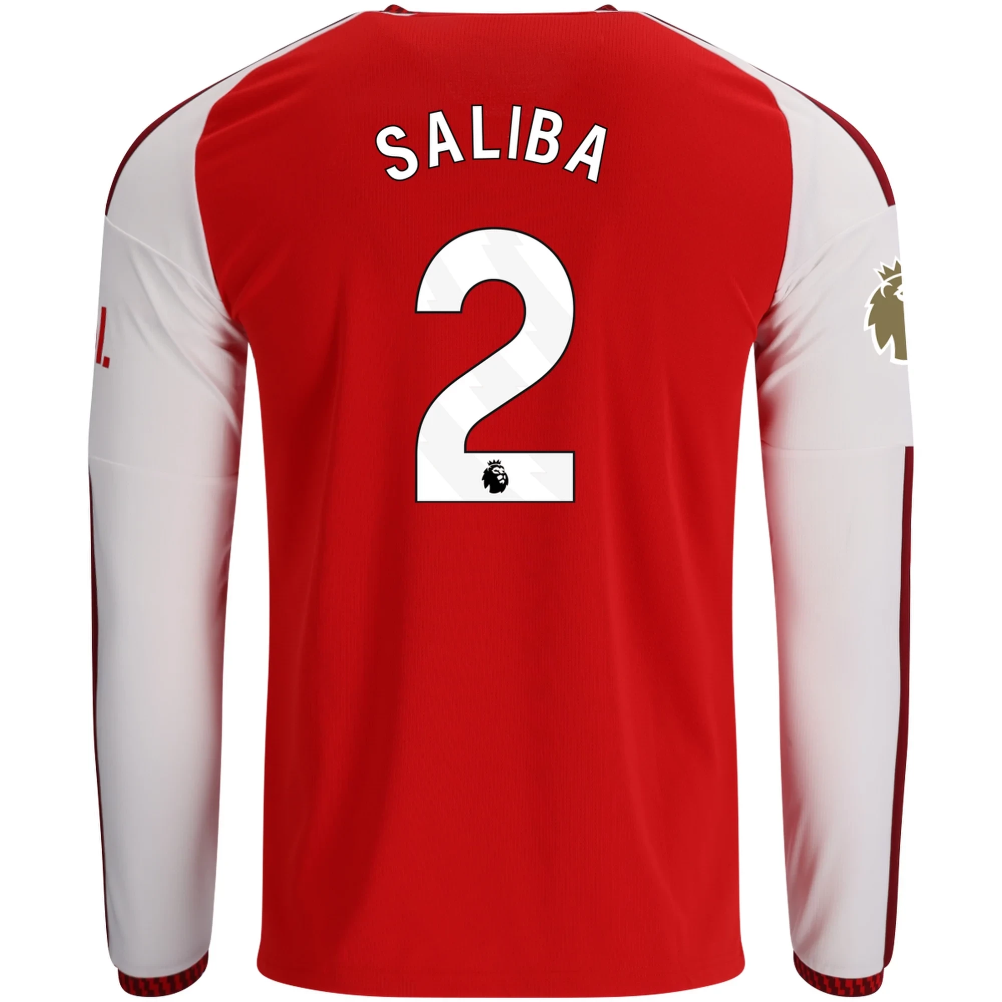 Saliba Arsenal 2627 Home Long Sleeve Jersey